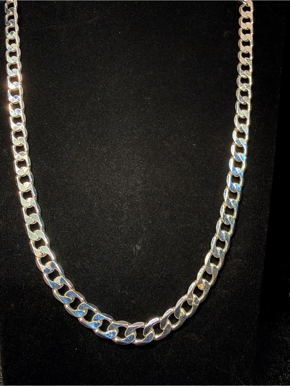 Cuban 925 Stamped Silver filled 24in 9.5MM Necklace 60.4g Brand New